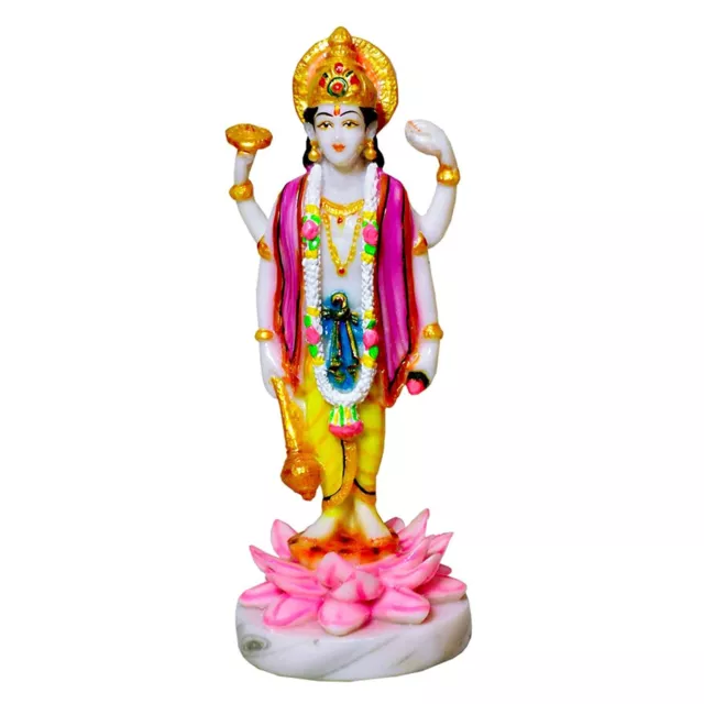 Hindu God Lord Vishnu 9 Inches Idol Figurine Statue