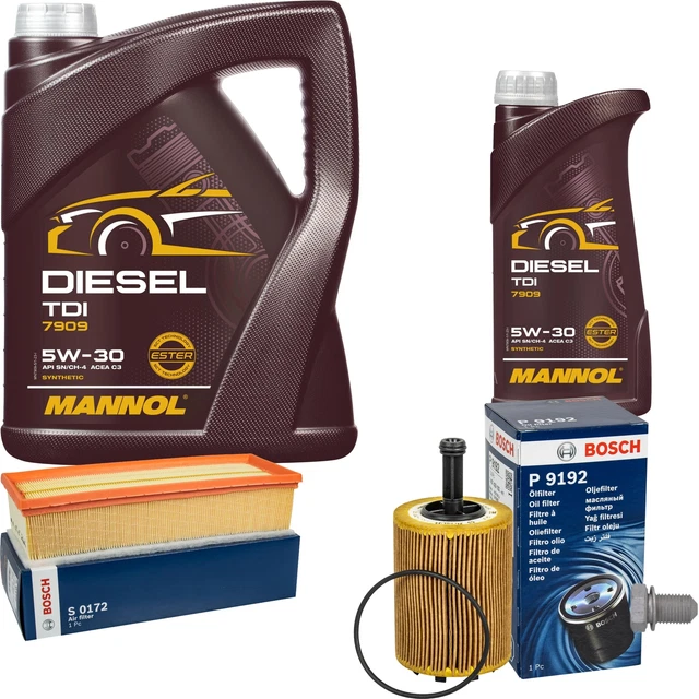 Produktbild von BOSCH INSPEKTIONSPAKET 6 L MANNOL DieseL TDI 5W-30 Für Lexus IS II 220d