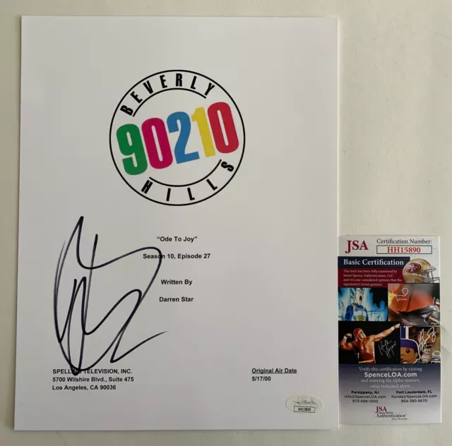 Jason Priestley Autographed Beverly Hills 90210 Ode To Joy Script Cover JSA COA