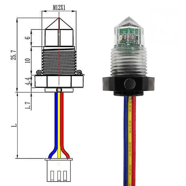 FS-IR1901D Liquid Point Level Sensor Digital Alarm Infrared Control Switch, 3pcs