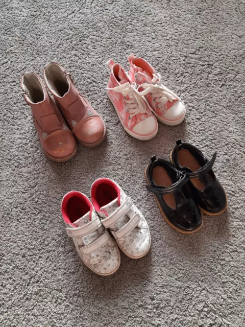Girls / infant  Size 7 Shoes Bundle. Clarks school shoes, boots and trainers.