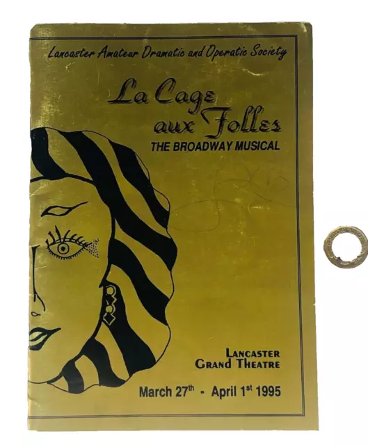Theatre Brochure La Cage Aux Folles 1995 Lancaster Souvenir Rare b Vintage ra