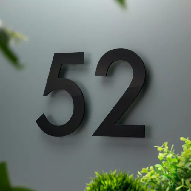 Modern House Numbers Address Signage - Multiple Sizes & Colours Available 2