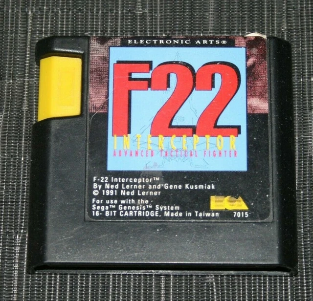 Megadrive MD: F22 Interceptor [TOP EA & 1ERE EDITION 1991] Pal