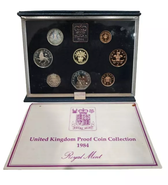 1984 Deluxe Proof Set United Kingdom Uk Coins