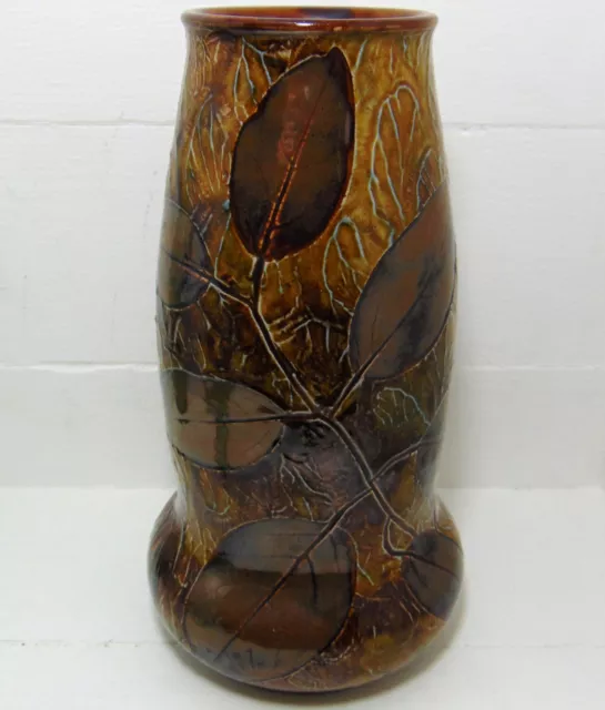 Royal Doulton of Lambeth Autumn Leaves / Florrie Jones Vase c1900's
