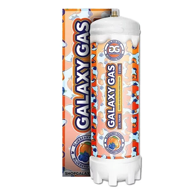 Whipped cream Blueberry Mango Galaxy Gas Infusion Jumbo XXL 2.2L   1100g Tank