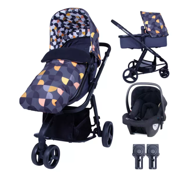 Cosatto Giggle Mix Travel System 3 in 1 Hold Car & Raincover Seat Birth - 15kg