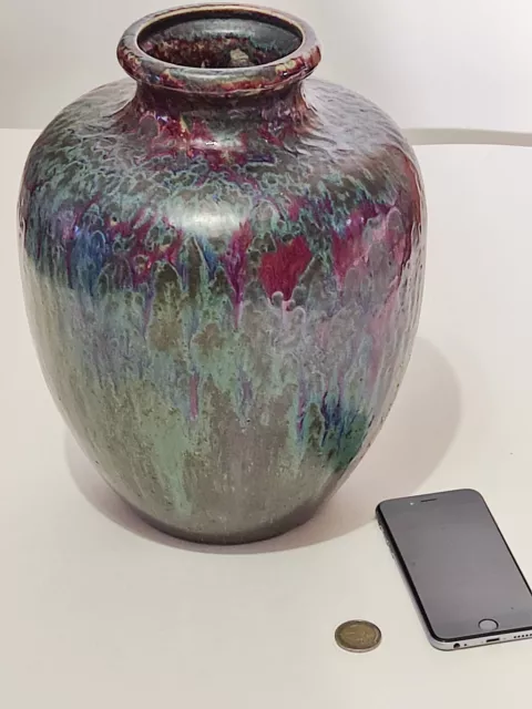 Pierre-Adrien DALPAYRAT (1844-1910) Vase biconique en Grés émaillé
