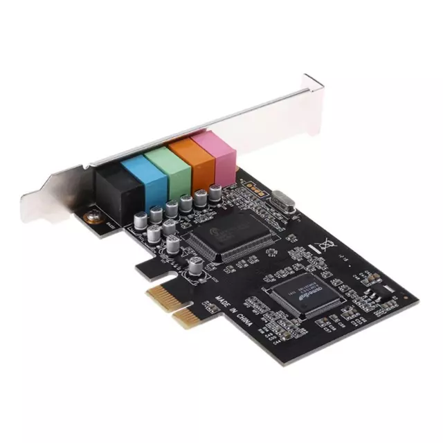 Carte son audio PCIE Express 5.1ch CMI8738 avec support bas