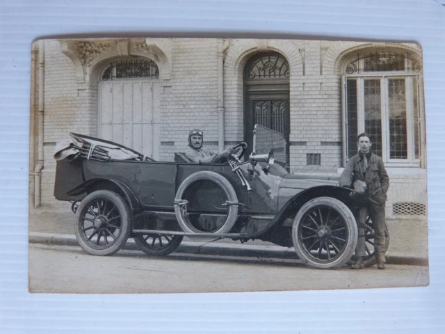 1 Photo carte postale  anciennes  automobile voiture tacot vers 1910