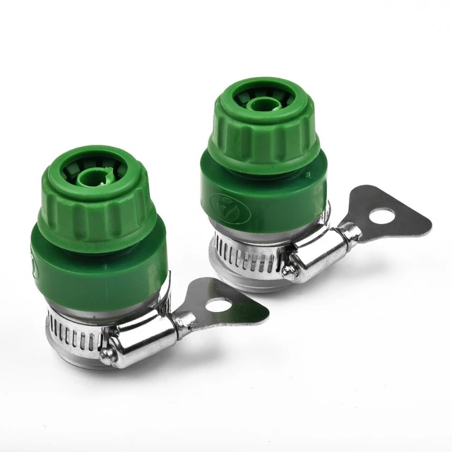 2PCS Universal Tap To Garden Hose Pipe Connector Mixer Kitchen Tap Adaptor Green