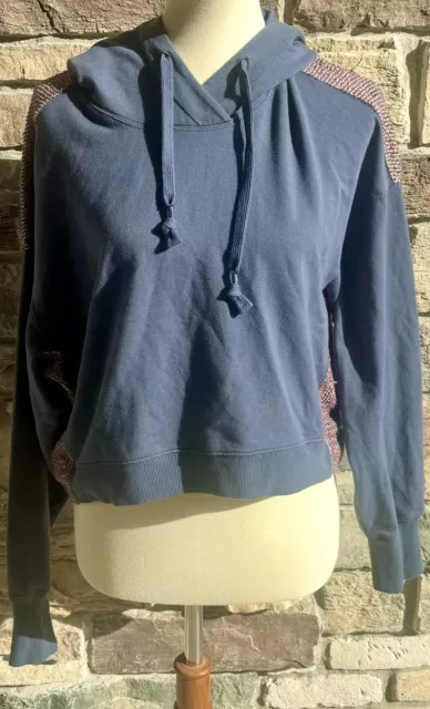 Anthropologie SATURDAY SUNDAY Hoodie Sweatshirt Women’s Medium Blue