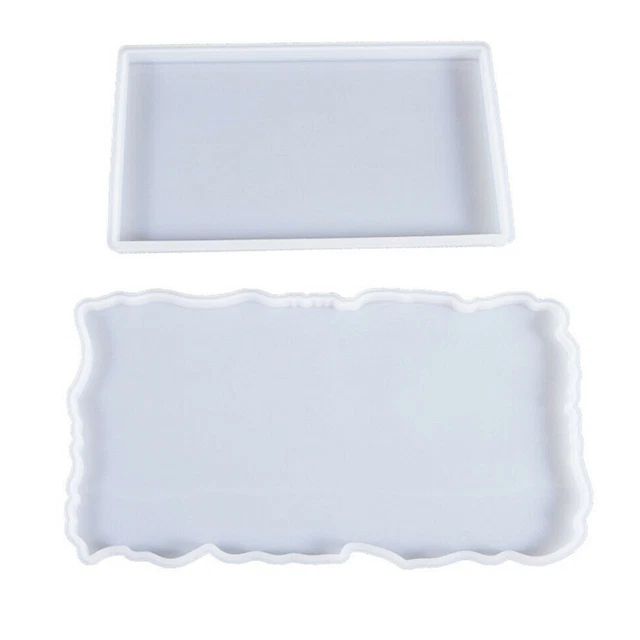 Rectangle silicone moule résine moulage coaster fruits plat plateau de ciment