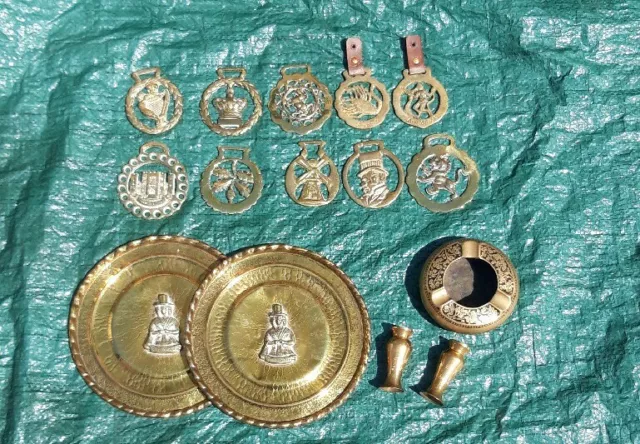 15 x Brass items brass Horse Shoe Others Job Lot