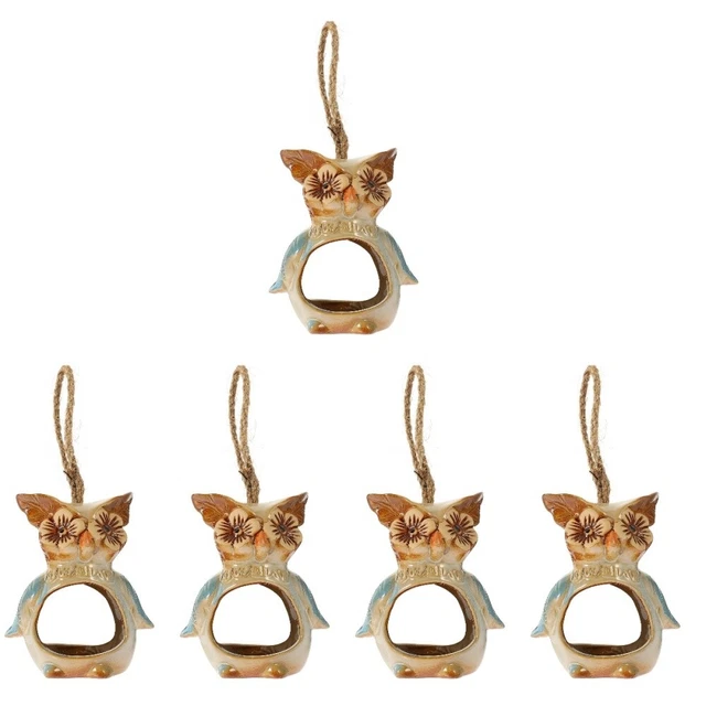 5x Eule Sukkulenten Töpfe Tiny Porzellan Pflanzer Tiny Eule Ornamente