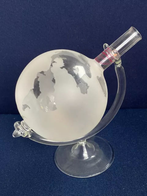 Glass World Globe Decanter Whisky Whiskey 700ml Carafe Good Condition