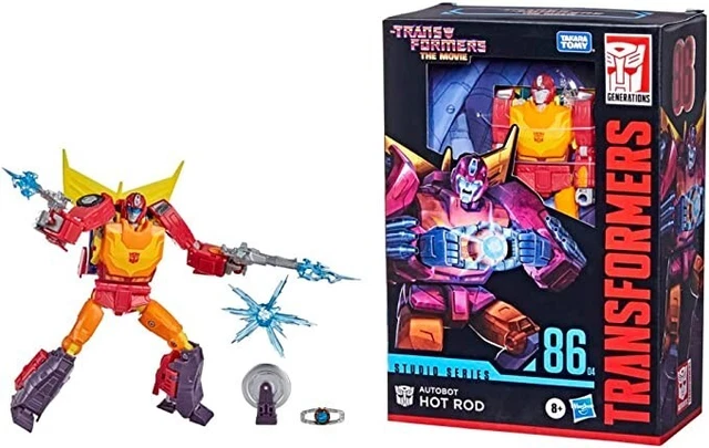 HASBRO TRANSFORMERS STUDIO Series Hot Rod 86 Voyager Class Action ...