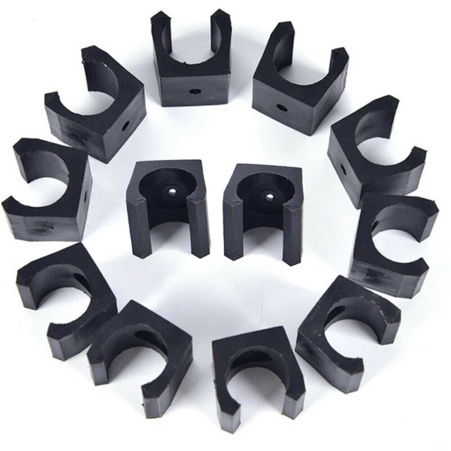 12pcs Cue Wall Mounted Rack Plastic Billiard Cue Fishing Rod  Stick Holder Clips