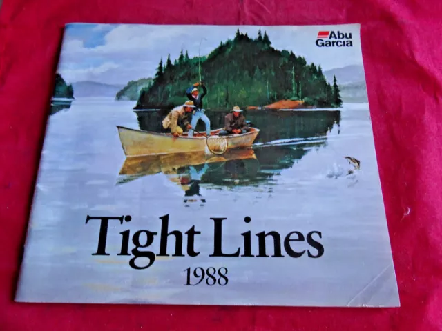 A Good Vintage Abu Tight Lines Fishing Catalogue For 1988