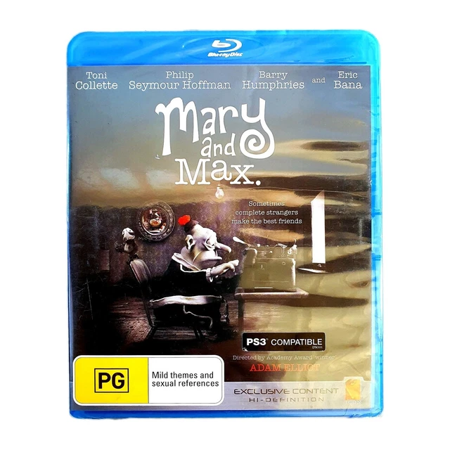 Picclick.com MARY AND MAX Blu-ray 2009 Australian Animated Comedy Region All Gift ...