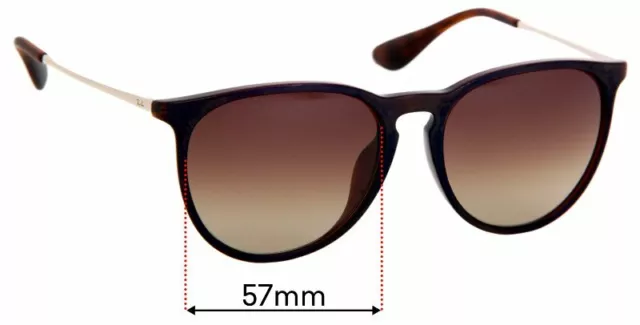 SFx Replacement Sunglass Lenses fits Ray Ban RB4171-F Erika - 57mm Wide  **Pleas