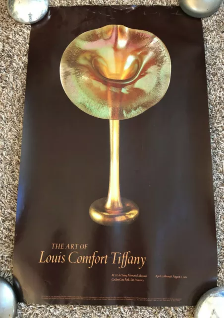 Vintage Exhibition Poster - Louis Comfort Tiffany - 1981 Jack In The Pulpit Vase