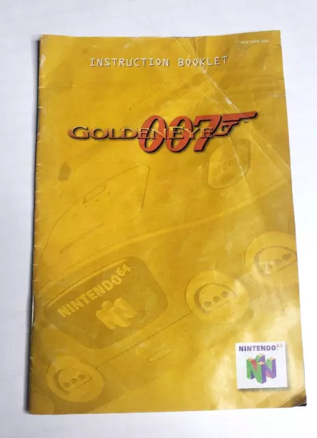 Goldeneye 007 Nintendo 64 N64 Instruction Booklet Manual