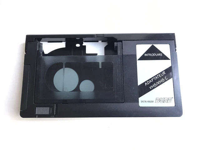 Adaptateur Cassette VHSC vers VHS + Cassette TDK VHSC HS45 neuve 3
