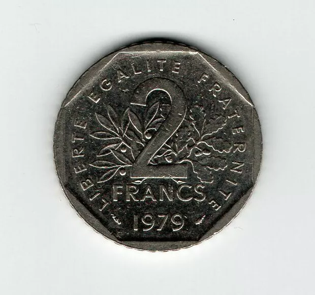 1979 France 2 Francs  Republic  Circulated Coin