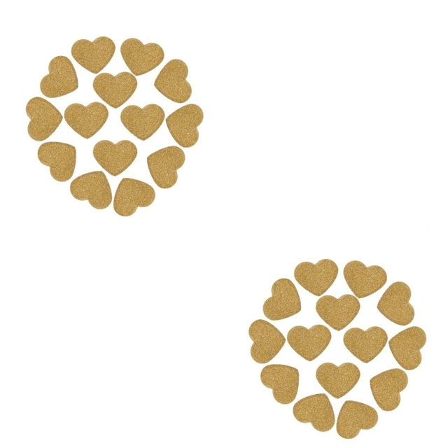 400 Pcs Wedding Decorations Tables Glitter Confetti Heart Bride Decorate
