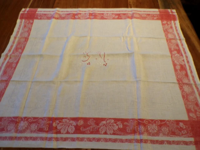 Nappe ronde jacquard coton tissé 2m30 Bastide jaune rouge - MCTISSUS