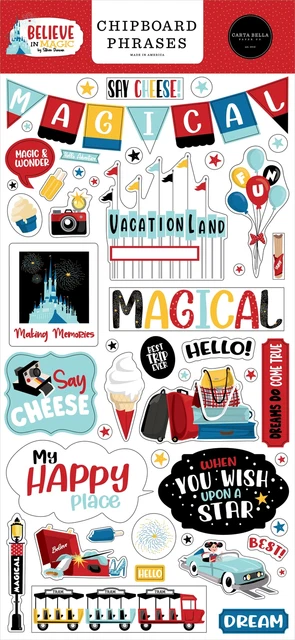 Chipboard Believe In Magic 6""X13"" -IM148022