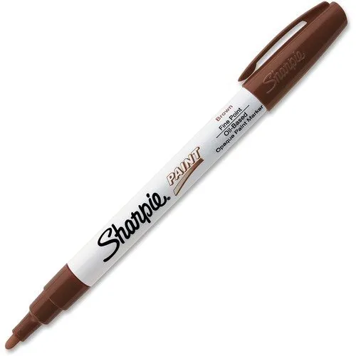 Sharpie 35538 Paint Marker Brown Pen Oil Base Fine Point (1-Each) (SAN35538)