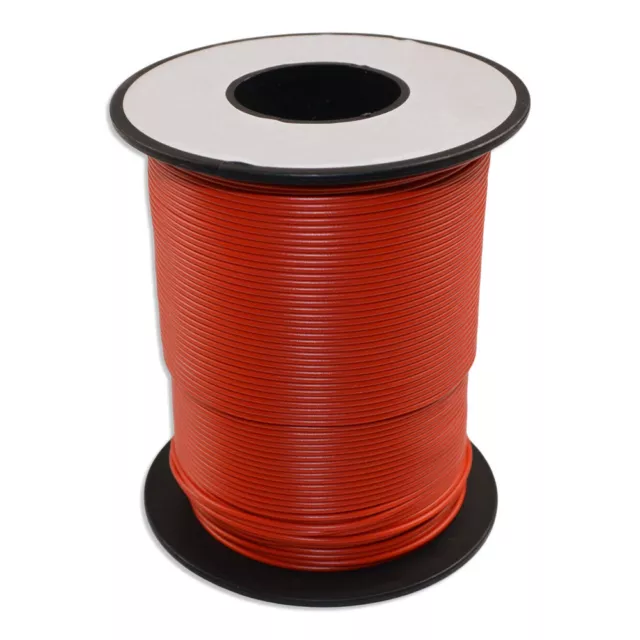 100m Schaltlitze Kabel Litze 0,14mm²  LIY Kupferlitze Decoderlitze flexibel rot