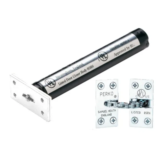 PERKO CONCEALED DOOR Closer Rectangular Plate Chrome £33.19 PicClick UK