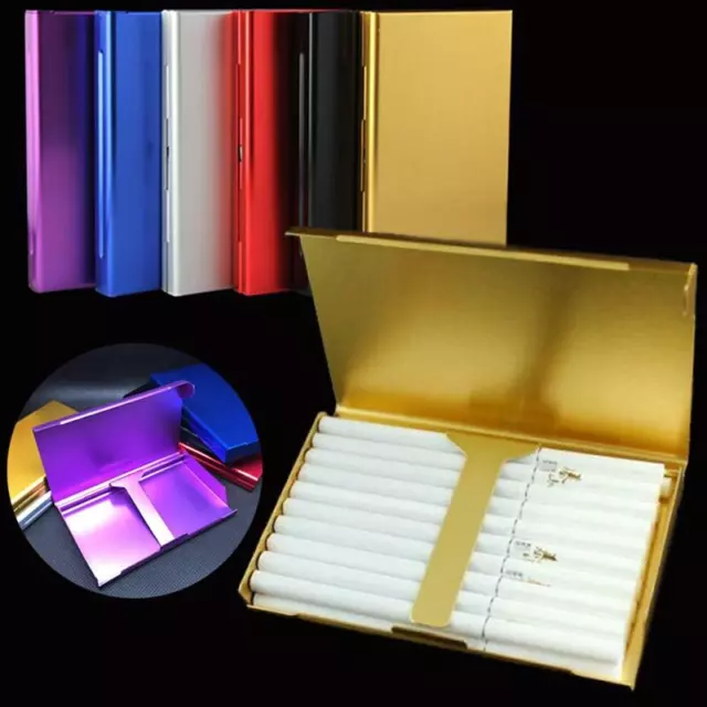 Elegant Cigarette Case Slim Aluminum Magnetic Cigarette Case Cigarette Humidor