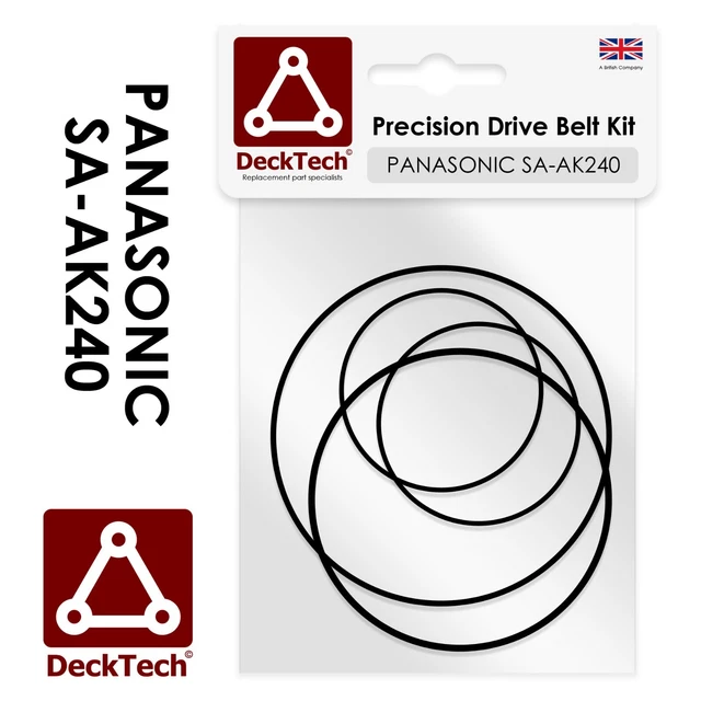 Cinghie Di Ricambio DeckTech Per Technics RS-TR265 – Doppia Cassetta