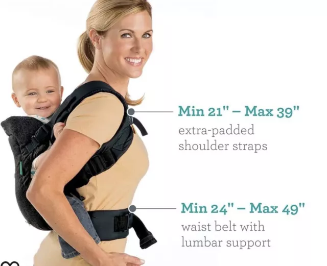 Fusion 4 in 1 Convertible Baby Carrier  - grey denim