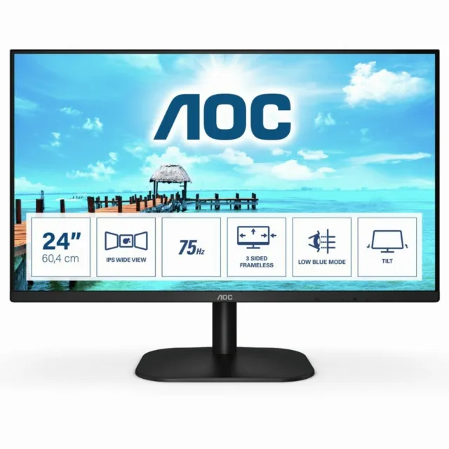 AOC B2 24B2XH/EU - Full HD LED 24 Zoll Monitor/Bildschirm (1920 x 1080 Pixel)