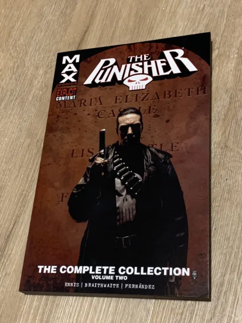 The Punisher Max The Complete Collection Volume Two 2 Tpb Marvel Very Rare Oop