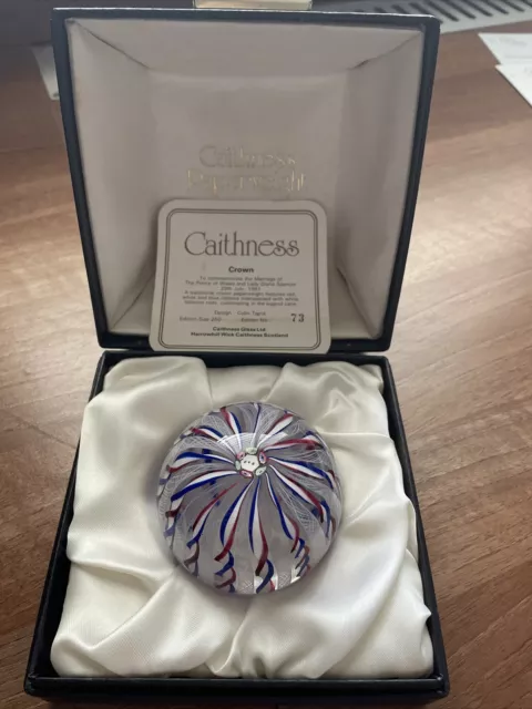 Caithness Crown Paperweight Limited Edition 73