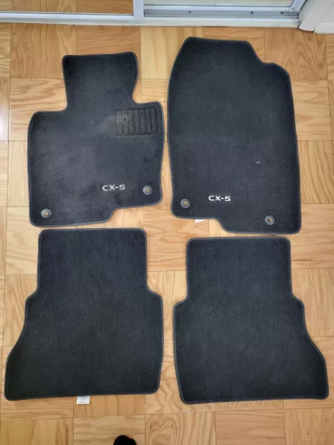 2017-2021 Mazda Cx-5 Oem Set Of 4 Floor Carpet Cover Mat Black **Free Shipping**