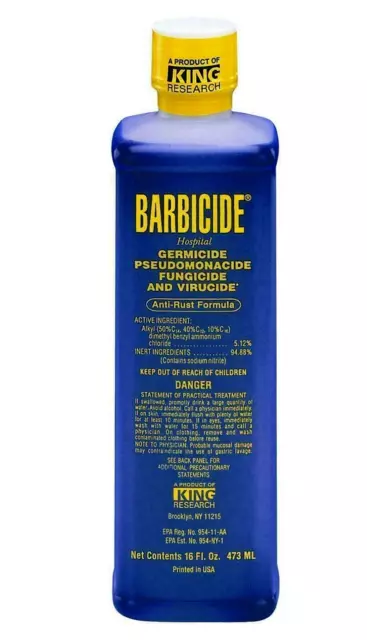 Barbicide Disinfectant Concentrate Solution GERMICIDAL Anti Rust Formula 473mL