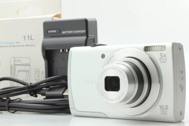 [Near MINT] Canon PowerShot A2600 Silver 16.0MP Digital Camera From JAPAN