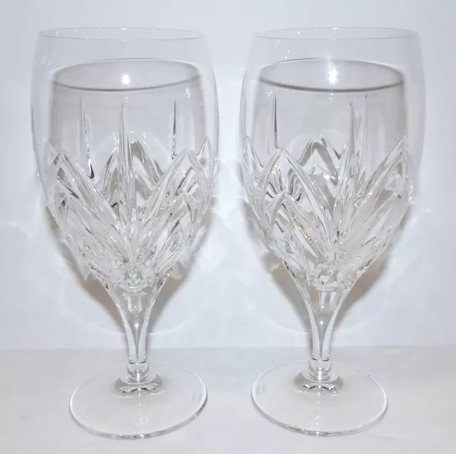 Pair Of Marquis By Waterford Crystal Caprice 7 1/2" Iced Beverage/Tea Glasses