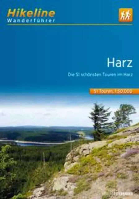 Wanderführer Harz | Die 51 schönsten Wandertouren im Harz, 632 km, 1:50.000