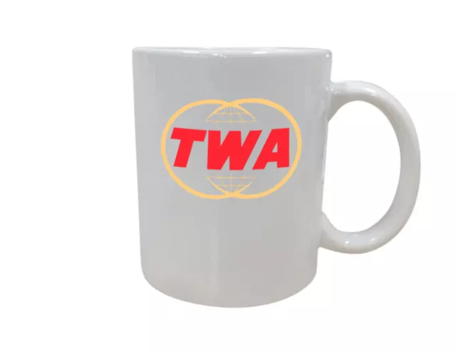 TWA Trans World Airlines Air Travel Souvenir Employee Coffee Mug Tea Cup