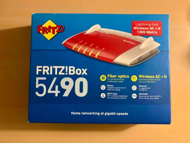 AVM Fritz! Box 5490 Routeur WiFi Gigabit Ethernet Dual-band (2.4 GHz / 5 GHz) 