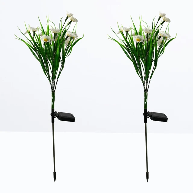 2 Pcs Night Light Walkway Lighting Outdoor LED Solar Lights Lantern